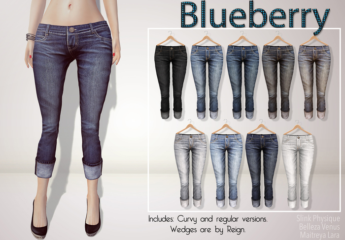 Blueberry Luna - Maitreya / Belleza / Slink - Fat Pack