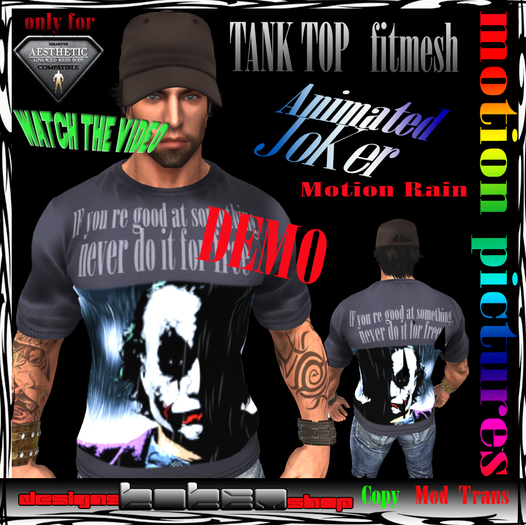 DEMO-NIRAMYTH-T-SHIRT-kOKEMShOP- ANIMATED JOKER.(Fitmesh)