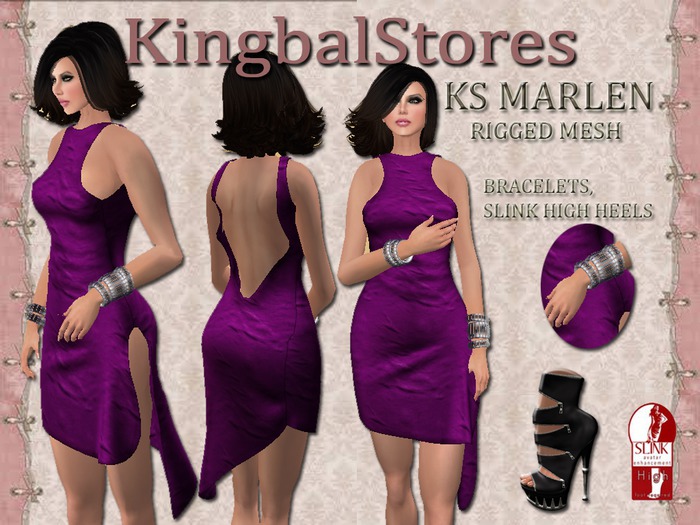 125 KS MARLEN RIGGED MESH OUTFIT BLACK