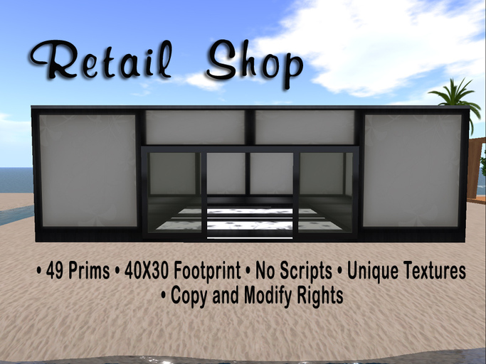 Retail Shop Store BLACK