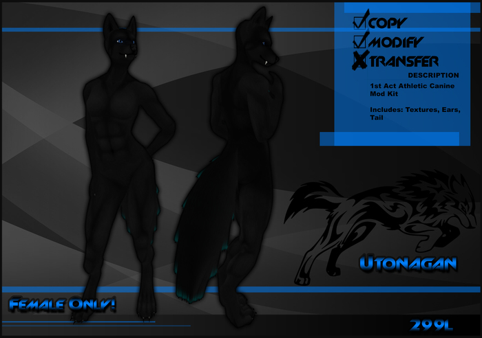 [Virtual Fuzz] 1A Utonagan Shadow FEMALE