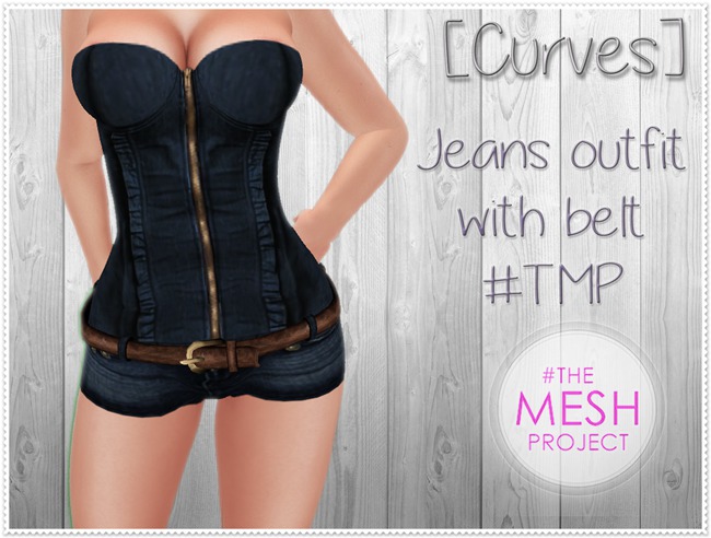 [Curves] Jeans Outfit wilth belt #TMP