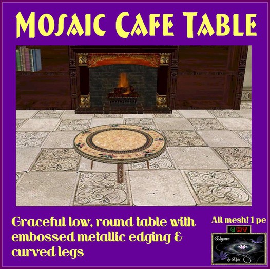 *EbE* Mosaic Cafe Table (bellaflora)