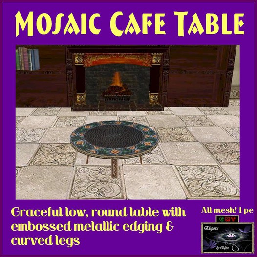 *EbE* Mosaic Cafe Table (espania) (Wear Me)