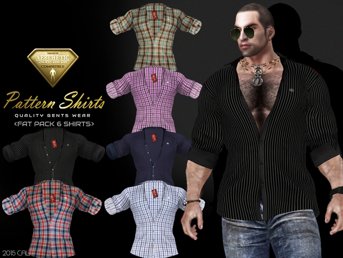 CA AESTHETIC SHIRTS PATTERN FAT PACK