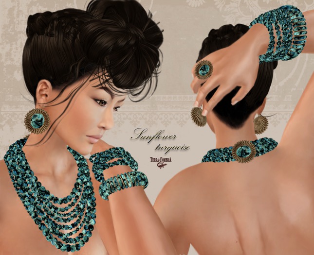 Terra d'ombrA ☼SUNFLOWER Turquoise