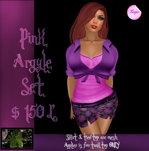 MWD Pink Argyle Set