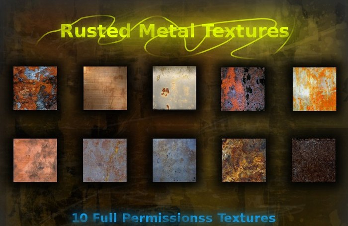 Rusted Metal Textures - Full Permissions