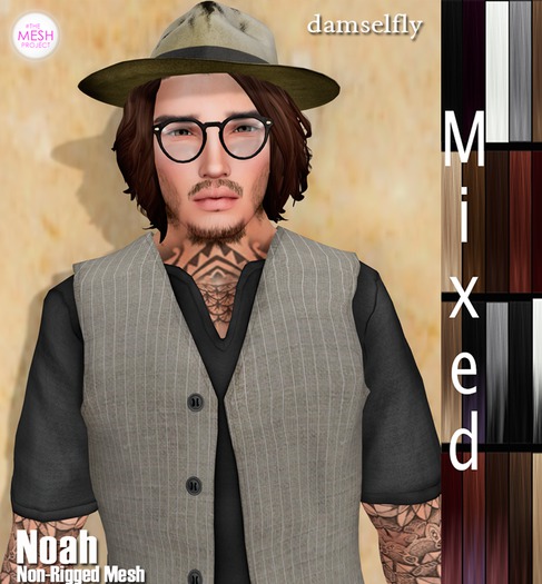 *~*Damselfly*~*Noah Non-Rigged Mesh Mixed Pack