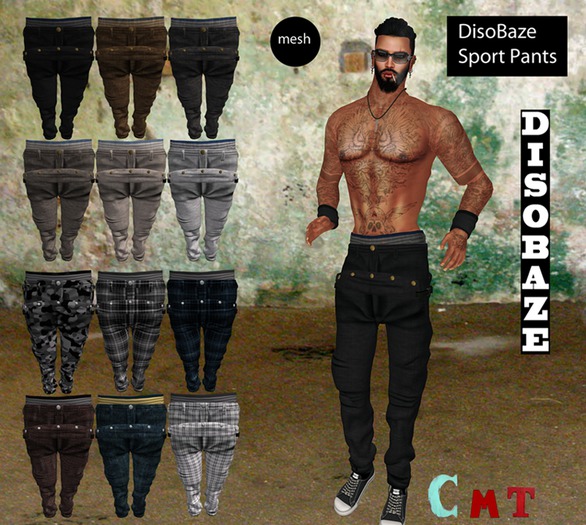 DisoBaze LightGrey Sport Pants