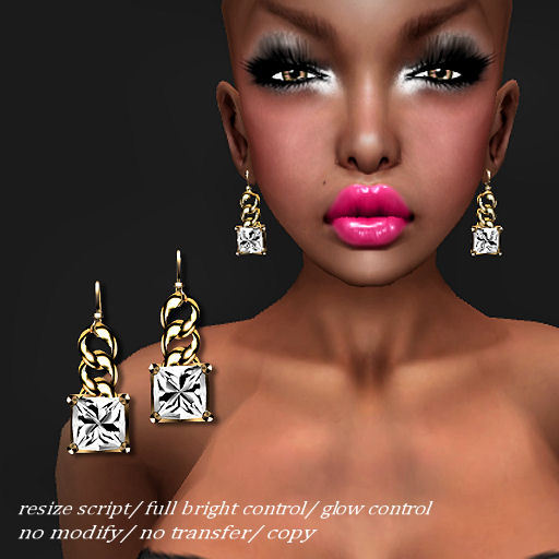 Earring Bold-Chain-470 Gold     -RYCA-
