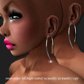 Earring Single-Twist Platinum       -RYCA-