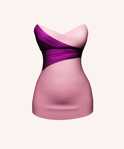 AC mini dress PURPLE (mesh)