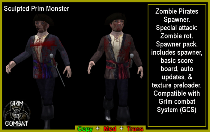 GCS Zombie Pirates Spawner pack