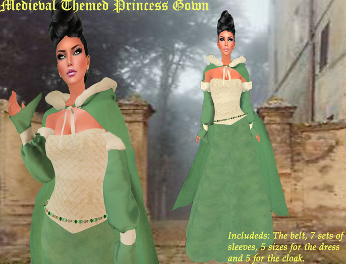 Medieval Princess Green