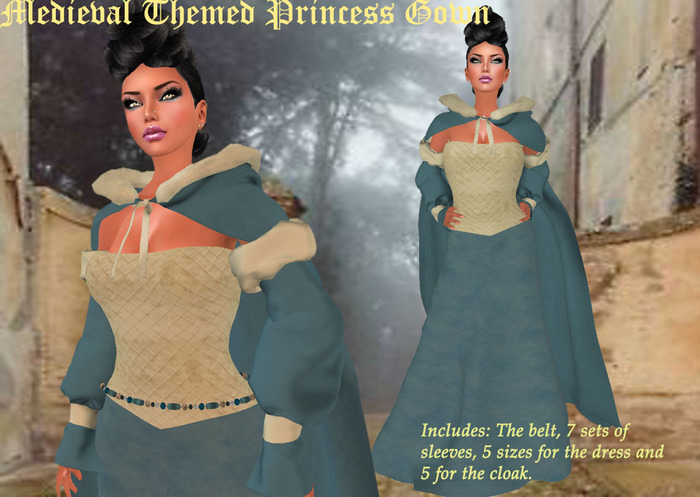 Medieval Princess Blue