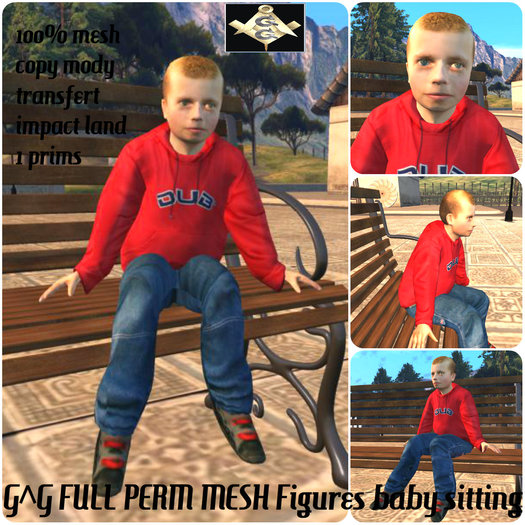 G^G FULL PERM MESH Figures baby sitting