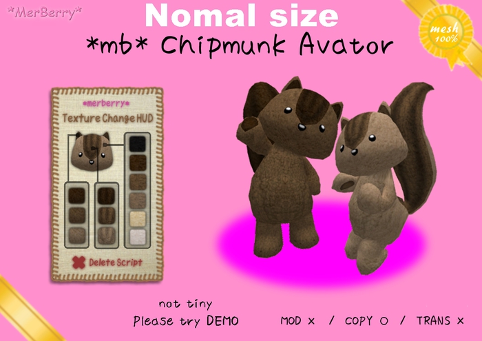 *mb* Chipmunk Avator - Tex Change