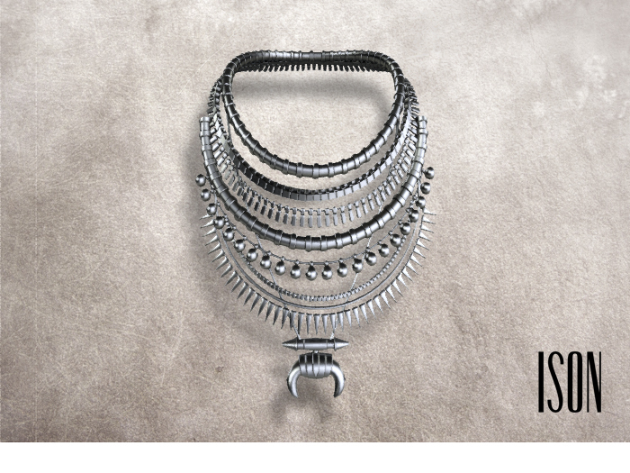 ISON - safari tribe necklace (silver)