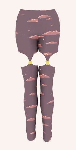 AC pixel cloud leggings
