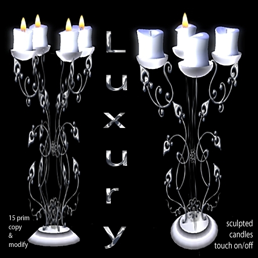 * GuTi luxury candleholder four-armed candle touch on/off