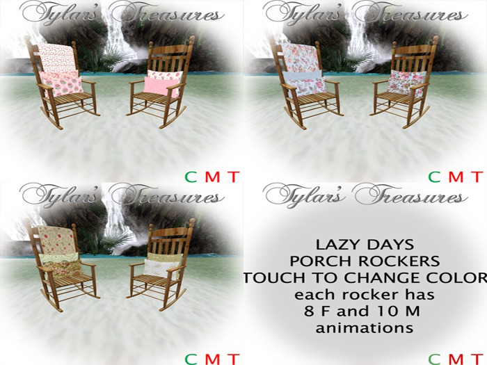 .:TT:.  LAZY DAYS PORCH ROCKERS BOXED