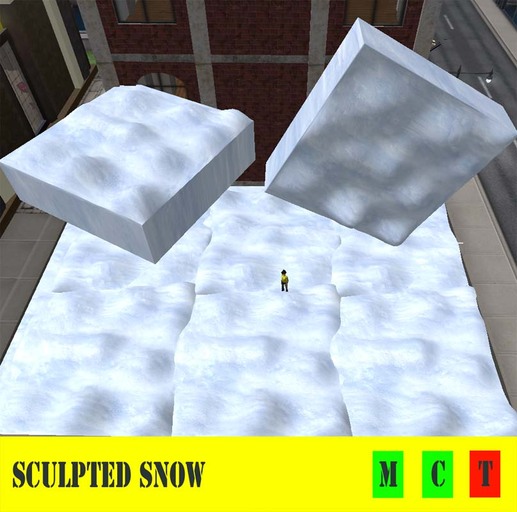 Sculpted snow