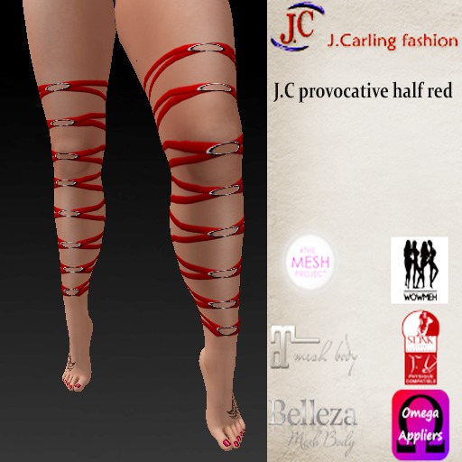 J.C provocative half red