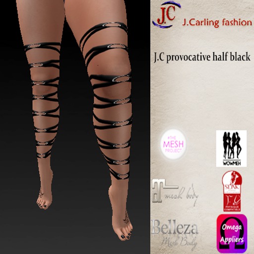 J.C provocative half black