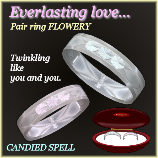 [CS] : + EVERLASTING LOVE FLOWERY + Pair ring
