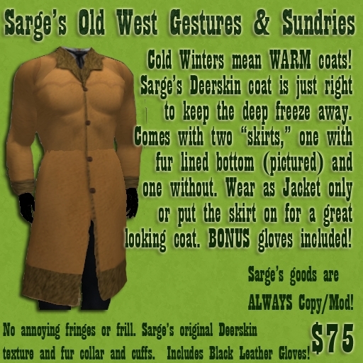 Sarge's Deerskin Coat - Boxed
