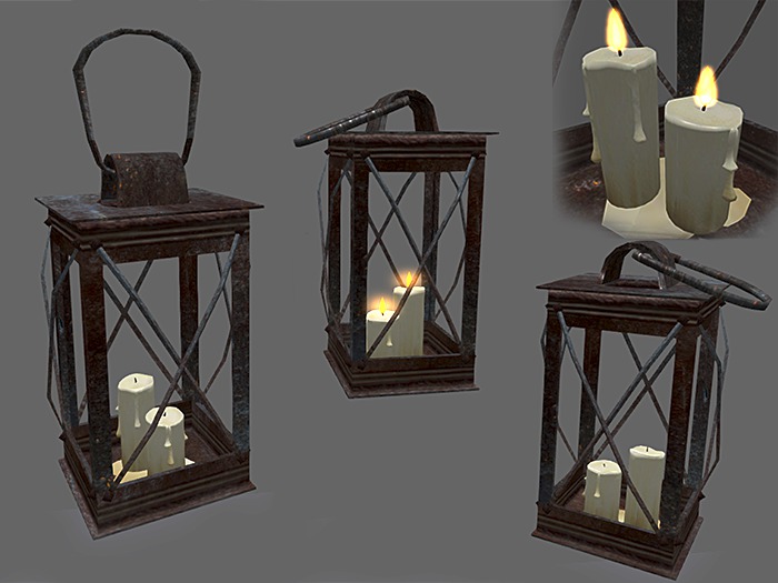 Lamp with Candles - Full Perm