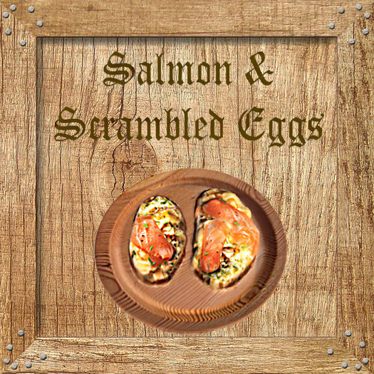 Salmon & Scrambled Eggs Holz Textures