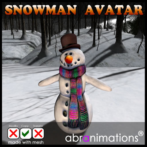 * Mesh Snowman Avatar 2013 *