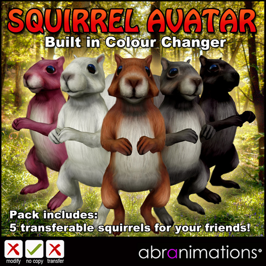 * Mesh Squirrel Avatar *