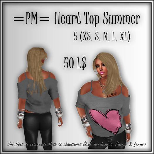 =PM= Heart Top Summer