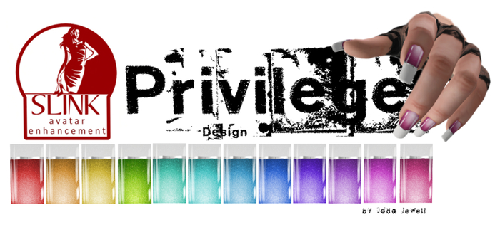 Privilege Metallic French Nails Hud Slink
