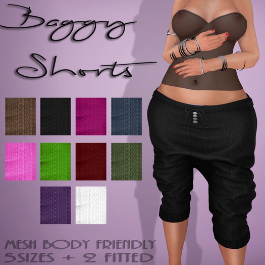 Mute. Baggy Shorts - Cobalt