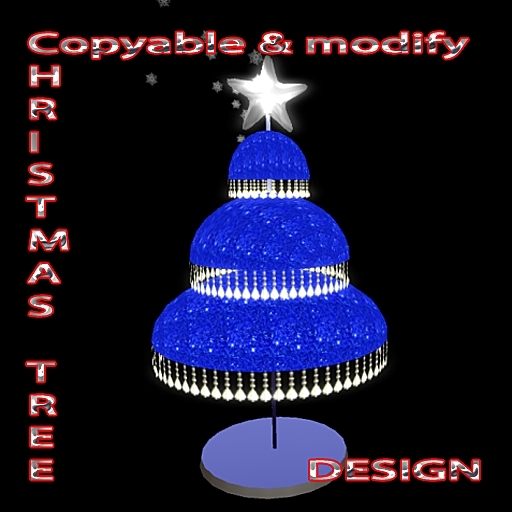 * GuTi x-mas tree glitterblue copyable & modify Weihnachtsbaum