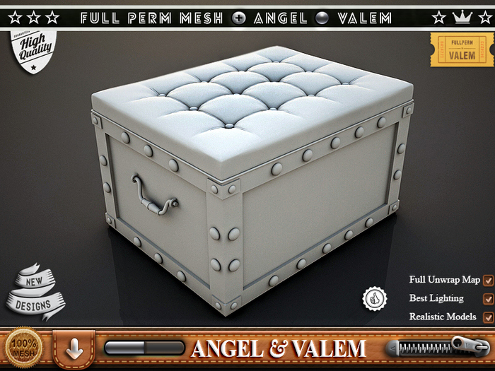 .::VALEM::. Full Perm Mesh Sofa # 1133
