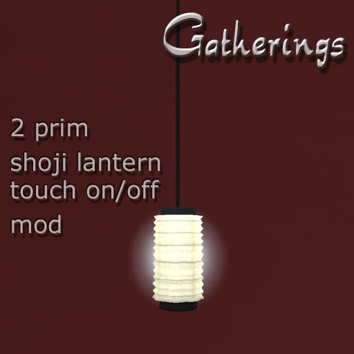 Gatherings  Shoji Rice Paper lantern v1.3 