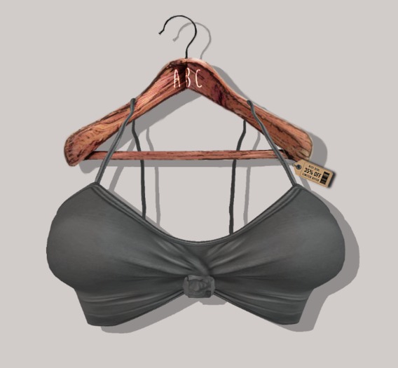 {ABC} Phia CROP-Top Tied Gray