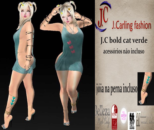 J.C bold cat verde
