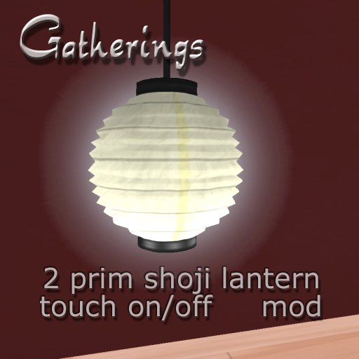 Gatherings Shoji Rice Paper lantern v1.1 