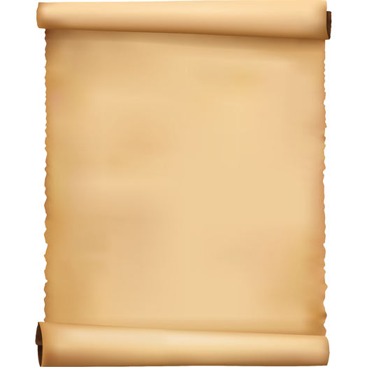 Scroll - High-Quality Alpha (Clear Background) Texture