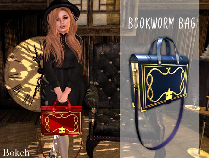 Bookworm Bag 'blue' (mesh) - Bokeh