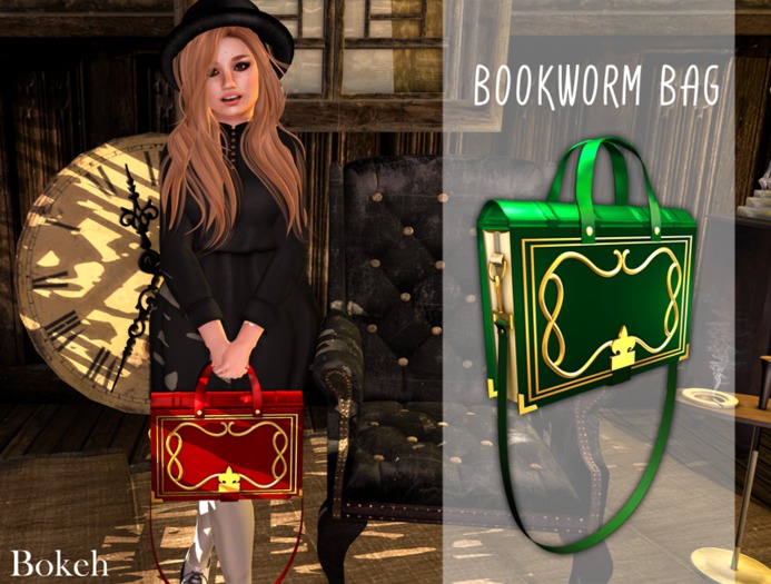 Bookworm Bag 'green' (mesh) - Bokeh