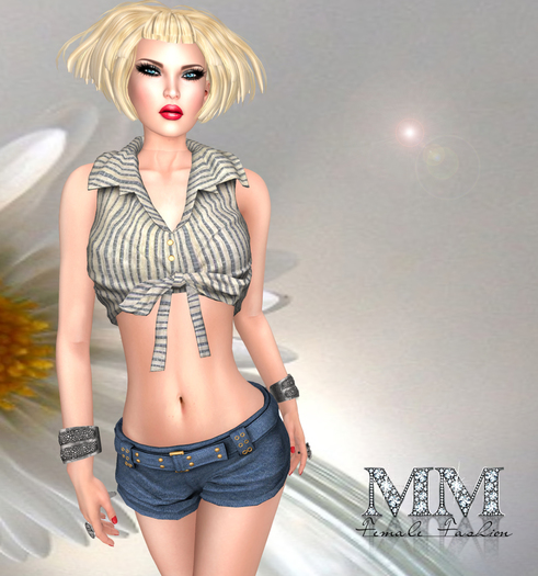 M&M-JAMILA TOP&JEANS MESH-
