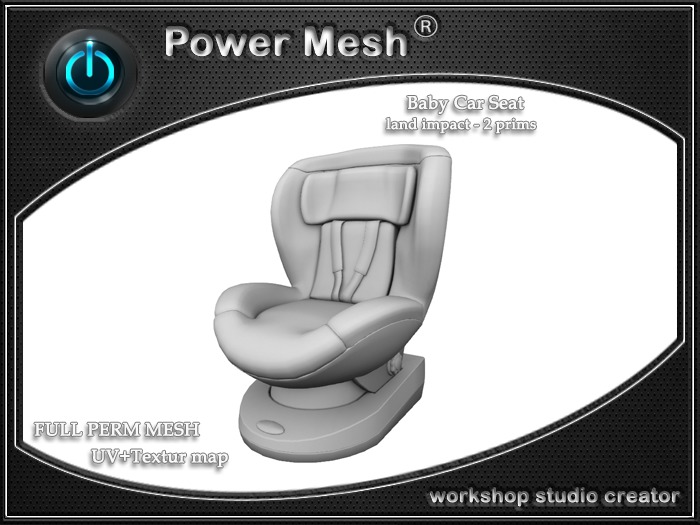 - { POWER MESH } - Full Perm Baby Car Seat