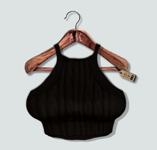 {ABC} Ribbed Crop Tar